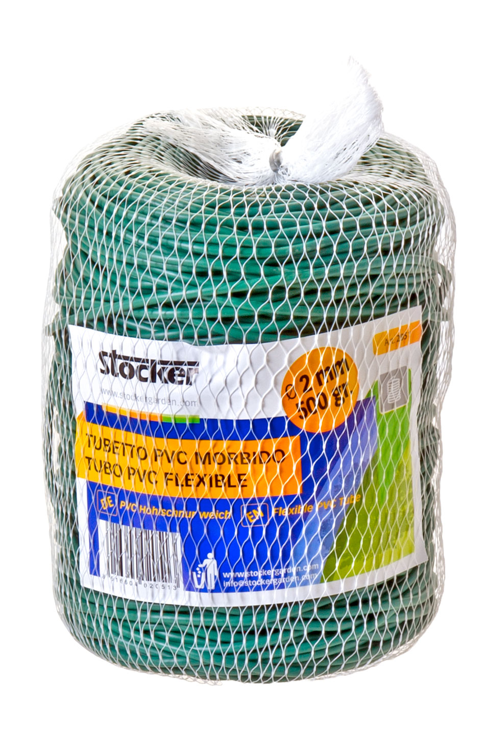 Riegolux Macarrone PVC-Schnur, Grün, 2,7 Mm X 50 M – Zum Binden Von Pflanzen, Dehnbar & Praktisch