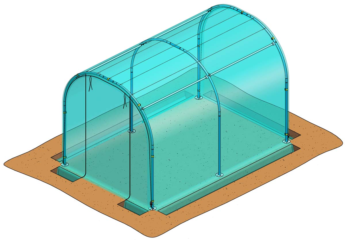 Gewächshaus 2 x 3 m - Stocker Garden