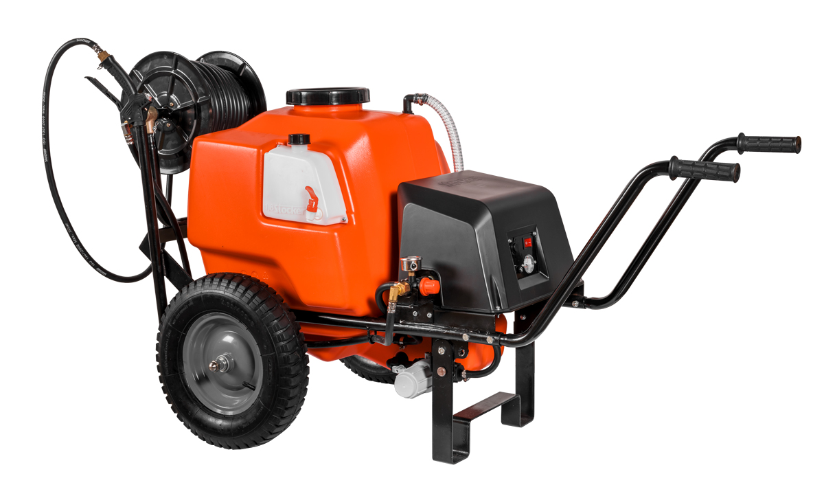 Wheelbarrow battery pump 100 L Stocker Garden