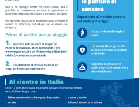 dengue indicazioni ministero salute
