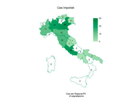 mappa casi dengue